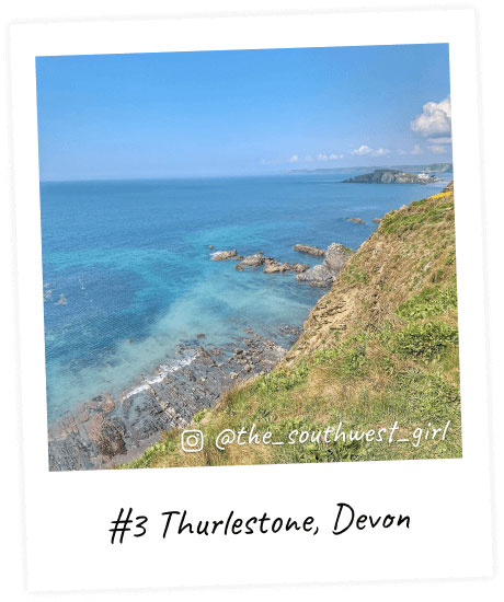 Thurlestone, Devon polaroid